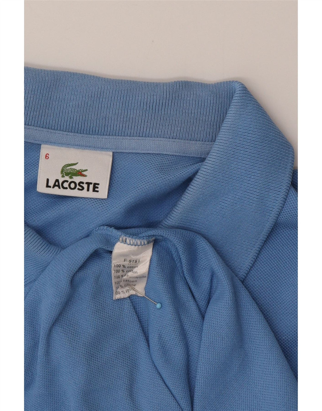 Ανδρικό μπλουζάκι πόλο LACOSTE 6 XL Μπλε βαμβακερό