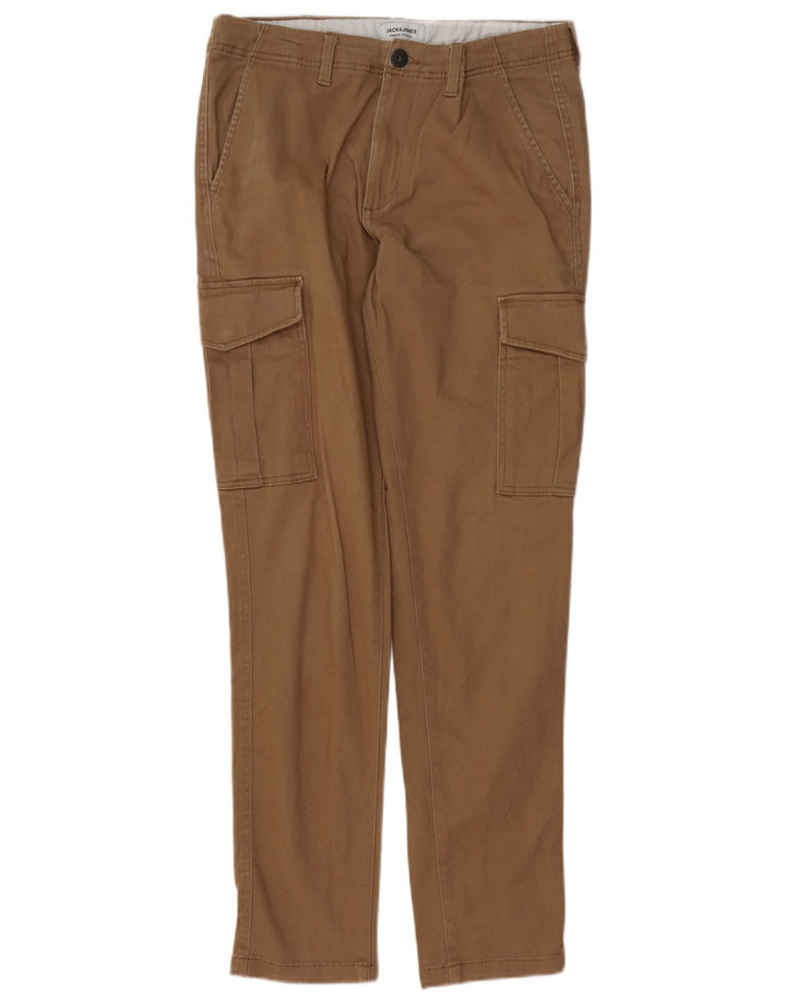Jack & Jones Ανδρικό Slim Cargo Παντελόνι W32 L30 Καφέ Βαμβακερό
