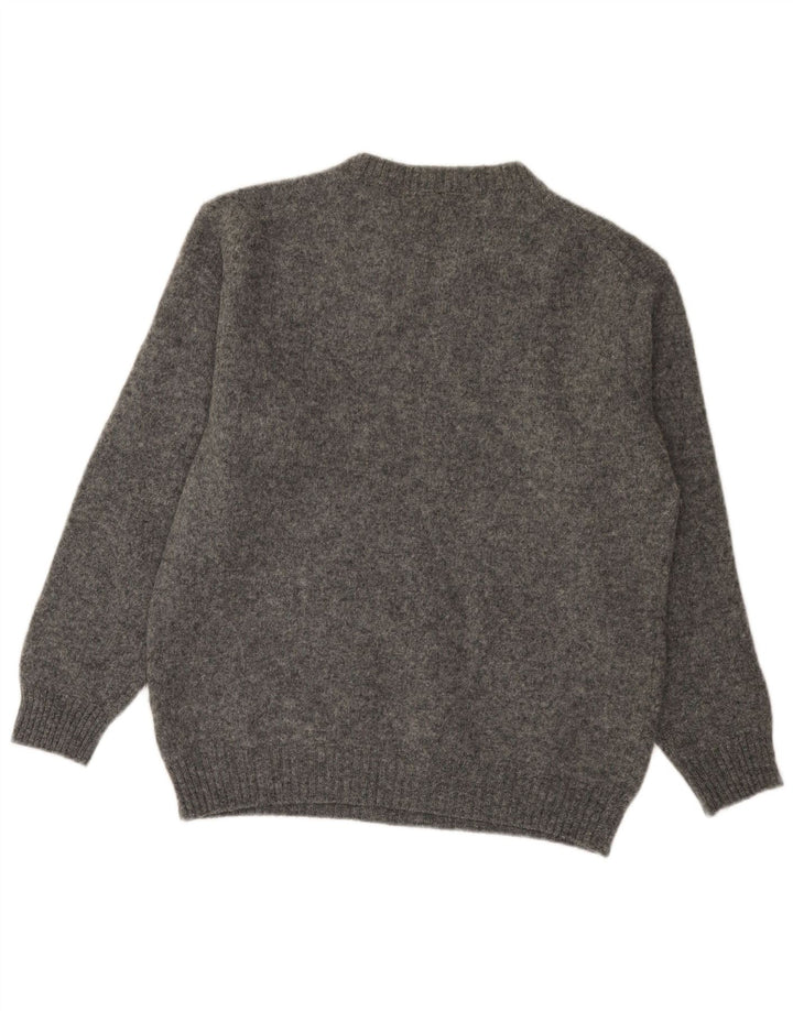 Πουλόβερ Benetton Boys Crew Neck Jumper 15-16 ετών, μεγάλο γκρι μαλλί