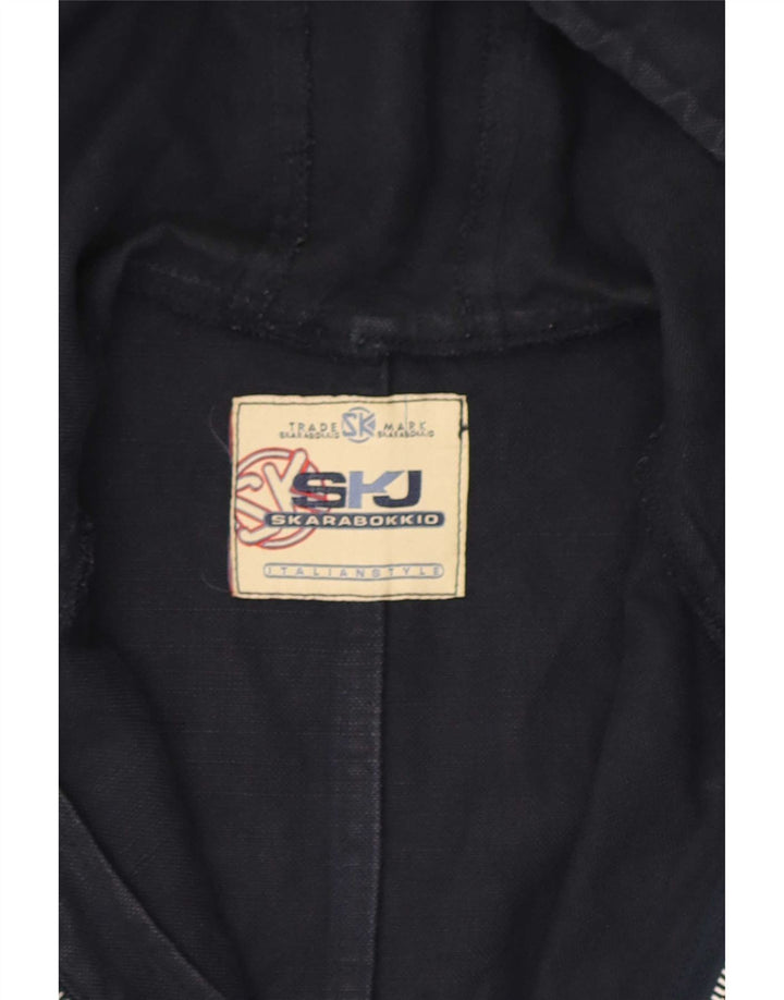 Vintage Ανδρικό κουκούλα Utility Jacket UK 38 Medium Navy Blue