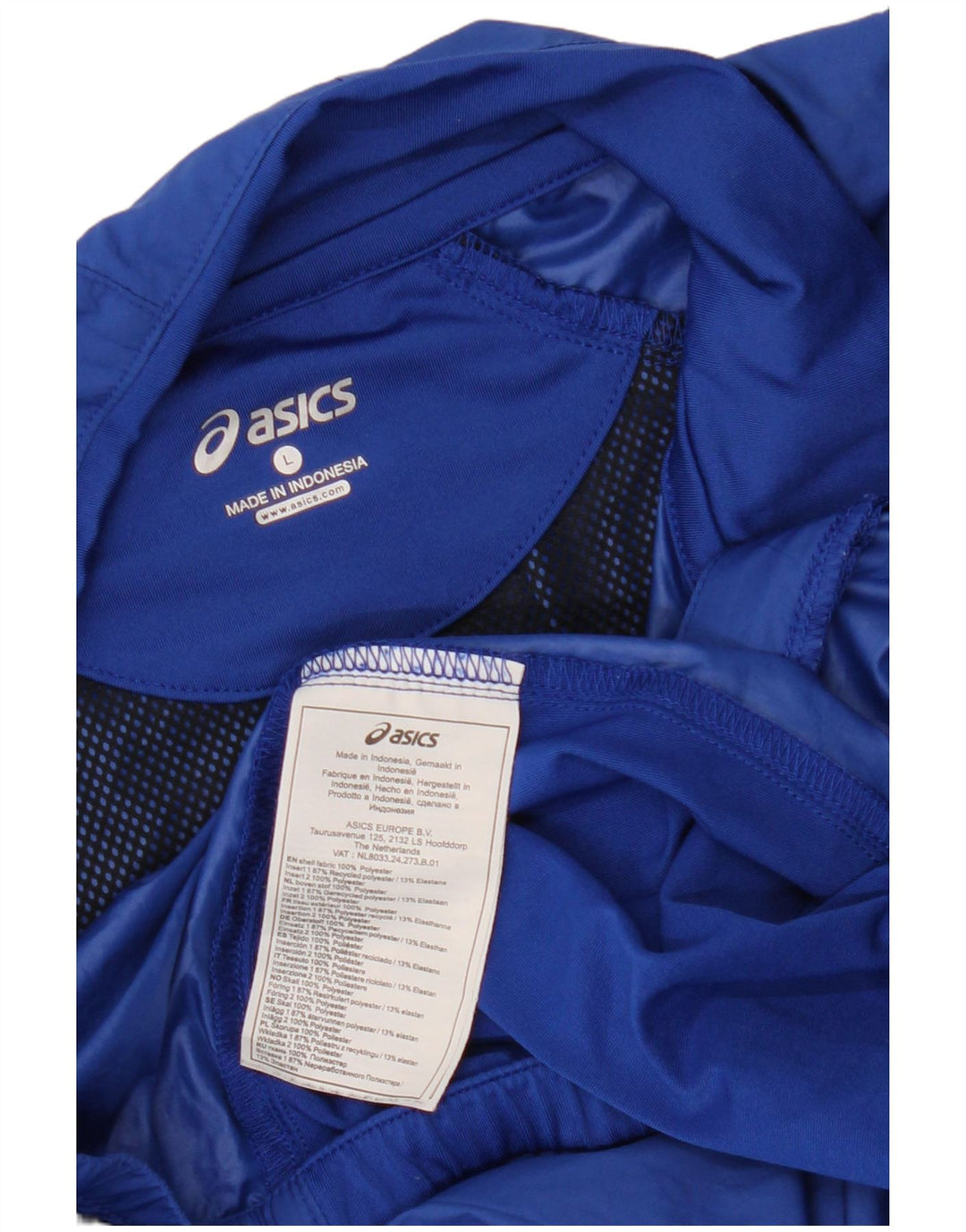 Ανδρική αθλητική φόρμα Asics Top Jacket μεγάλο μπλε πολυεστέρα