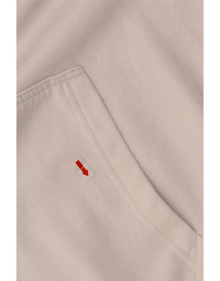 KARL KANI Ανδρικό γραφικό φούτερ με φούτερ, μικρό λευκό βαμβακερό