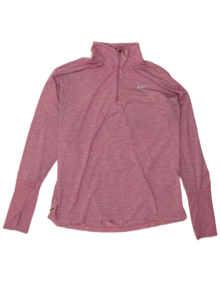Nike γυναικεία φόρμα πουλόβερ υπερμεγέθη Dri Fit Top UK 16 Large Pink