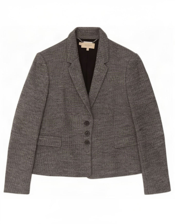 Hobbs Γυναικείο μπουφάν blazer UK 14 μεγάλο γκρι ψαροκόκαλο