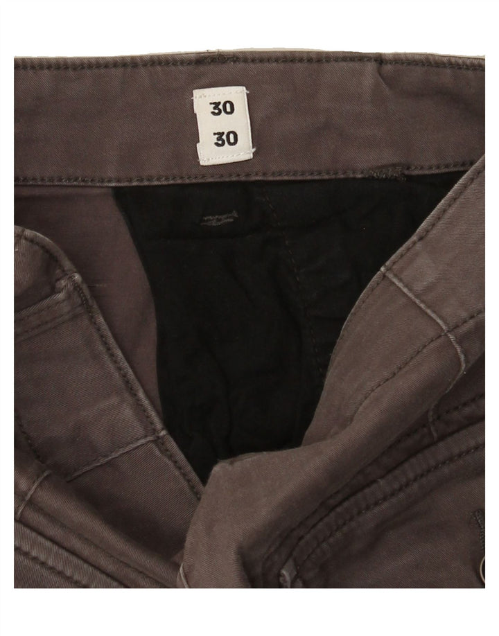 JACK & JONES Mens Paul Tapered Joggers Cargo Trousers W30 L26 Brown Cotton Vintage Jack & Jones and Second-Hand Jack & Jones from Messina Hembry 