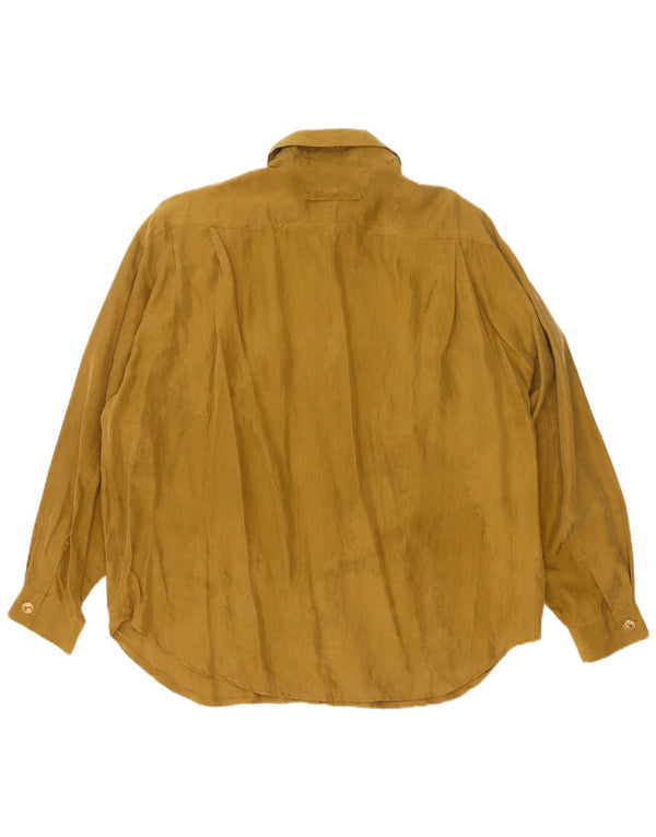 Public Γυναικείο πουκάμισο Oversized Μπλούζα EU 42 Large Khaki Silk