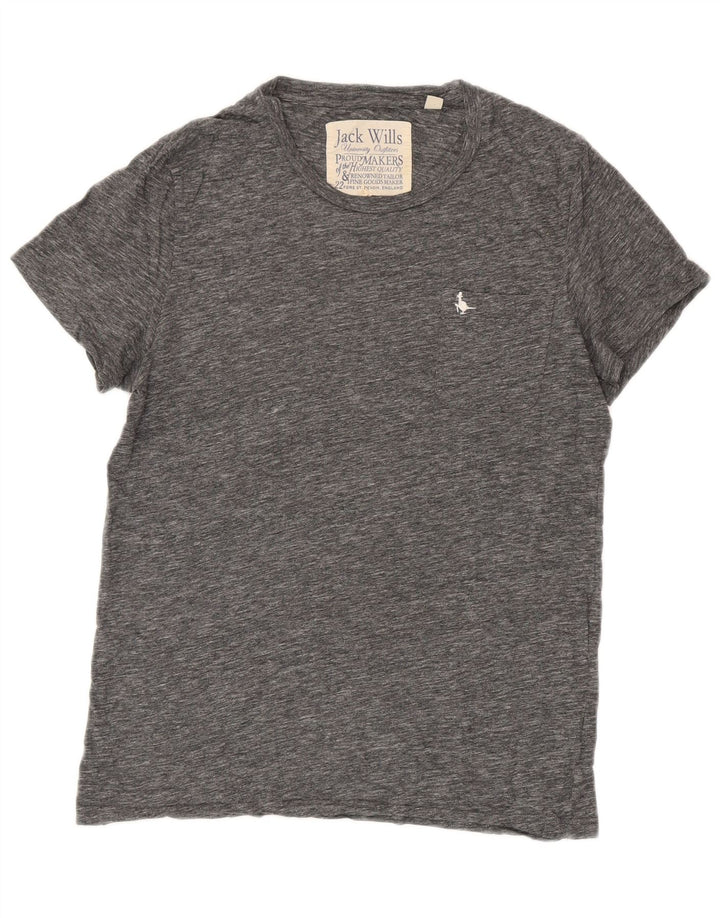 Ανδρικό μπλουζάκι Jack Wills Τοπ μεσαίου γκρι βαμβακερό