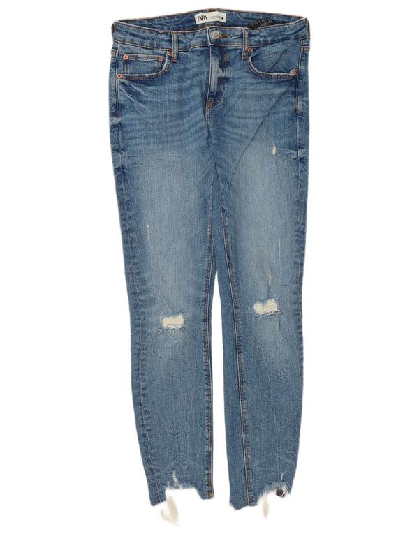 Zara Γυναικεία στενόχωρα τζιν EU 40 Medium W30 L28 Μπλε βαμβακερό