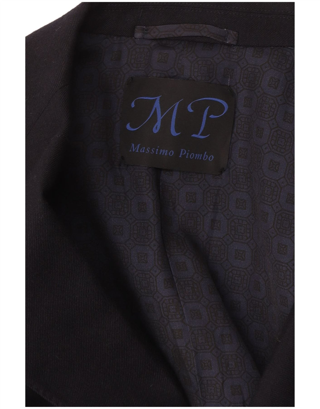 Massimo Piombo Ανδρικό σακάκι με διπλό στήθος IT 50 Large Navy Blue