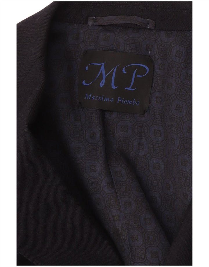 Massimo Piombo Ανδρικό σακάκι με διπλό στήθος IT 50 Large Navy Blue
