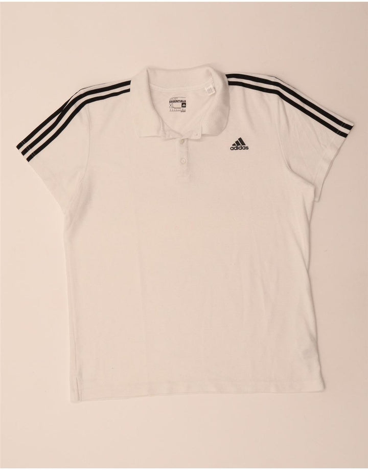 Ανδρικό πουκάμισο Adidas Climalite Polo XL Λευκό πολυεστέρα