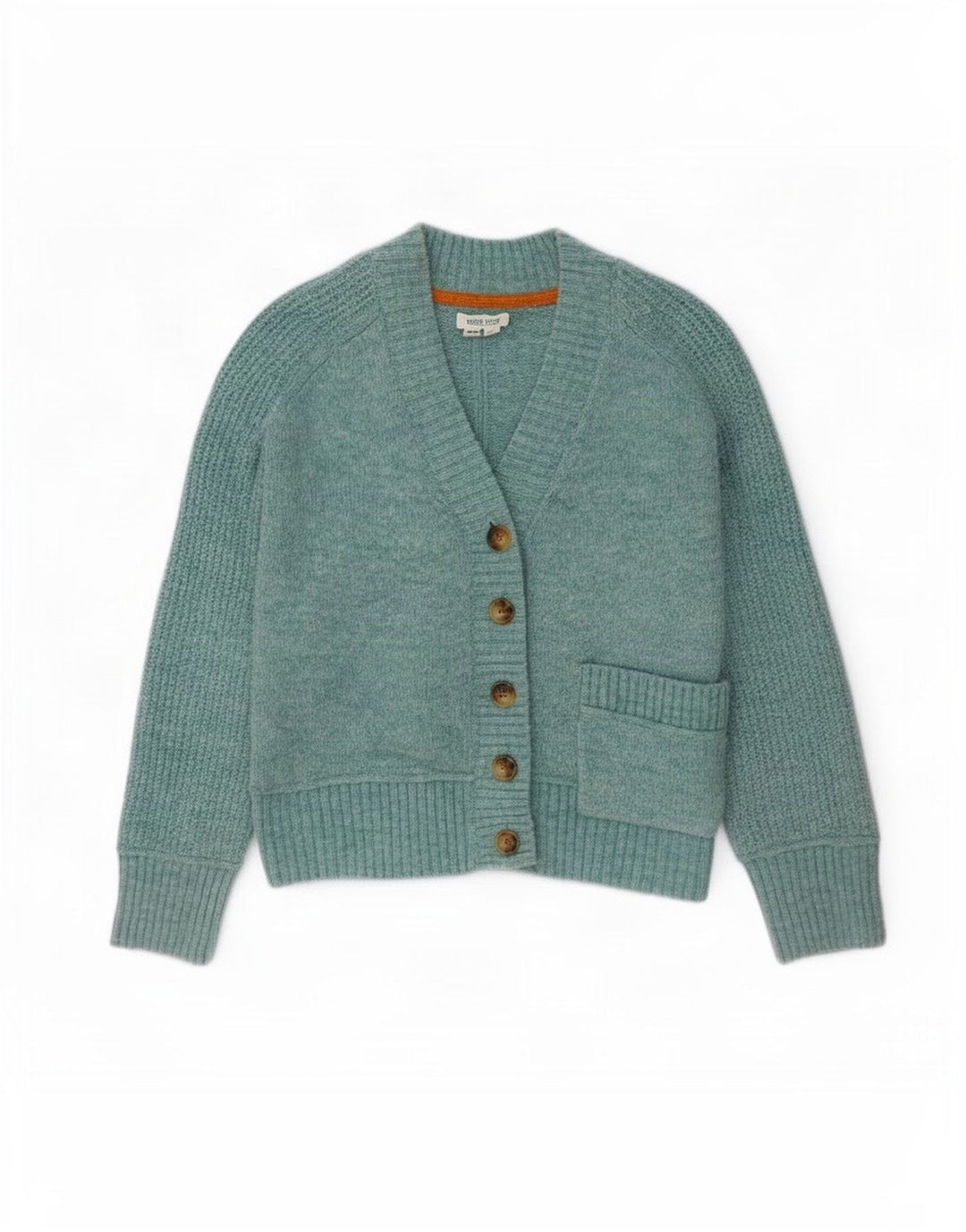 White Stuff Γυναικείο Crop Oversized Ζακέτα πουλόβερ UK 10 Small Blue