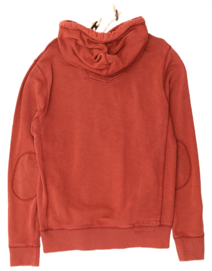 FAT FACE Mens Graphic Hoodie Jumper Small Red Cotton