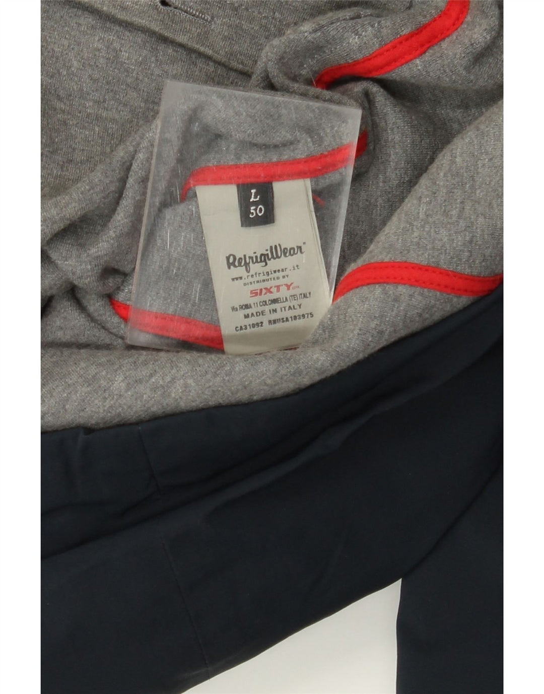 Refrigiwear Mens Utility Jacket IT 50 Large Navy Blue Polyamide