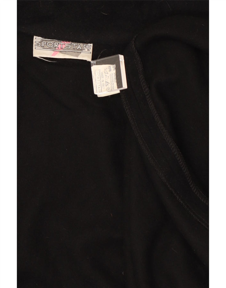 Sportstaff Γυναικείο Παλτό Poncho One Size Μαύρο Μάλλινο