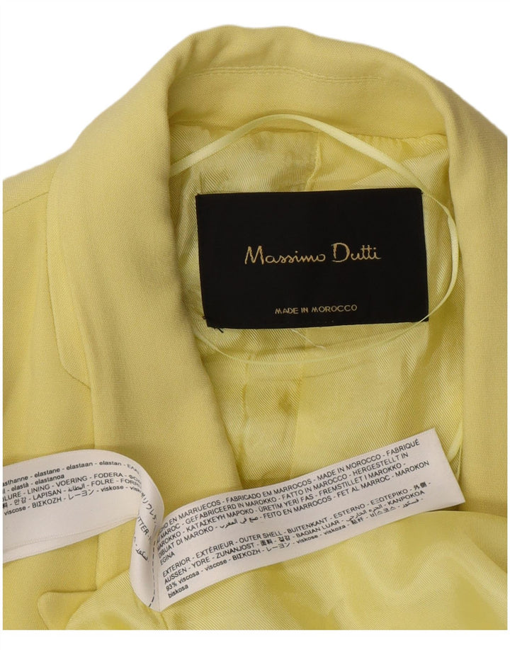 Massimo Dutti Γυναικείο Πανωφόρι EU 42 Μεγάλη κίτρινη βισκόζη