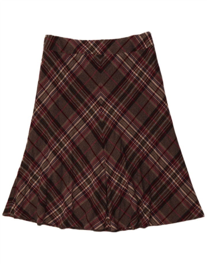 VIYELLA Γυναικεία φούστα Α-γραμμής UK 16 Μεγάλη W36 Γκρι μαλλί