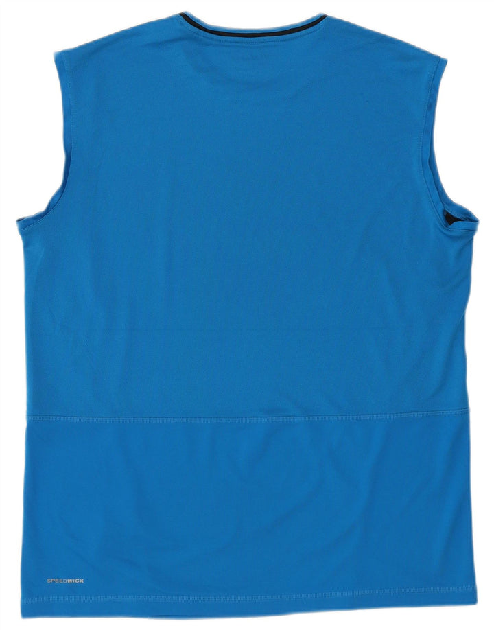 Ανδρικό γιλέκο Reebok Large Blue Polyester