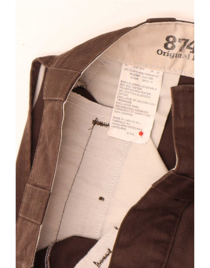 Dickies Ανδρικό παντελόνι Chino 874 ίσιο W31 L32 Καφέ Πολυεστέρας