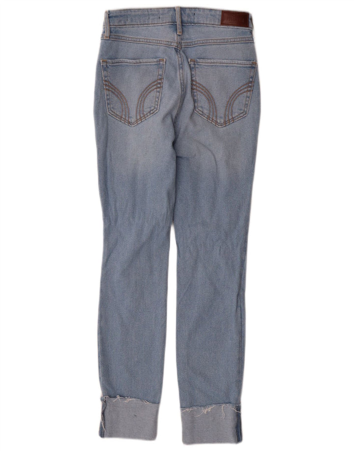 HOLLISTER Womens California High Rise Skinny Jeans US 00 2XS W23 L26 Blue
