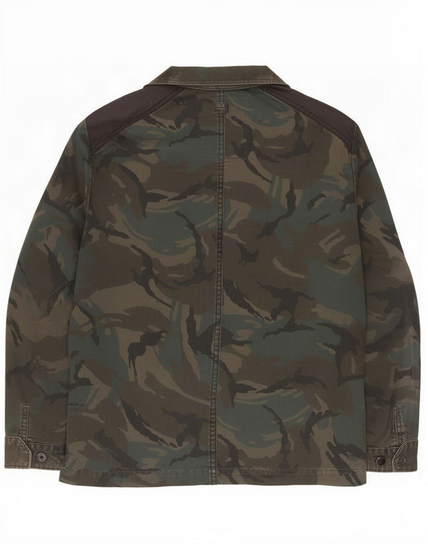 Ανδρικό στρατιωτικό μπουφάν G-Star UK 40 Large Green Camouflage Polyester