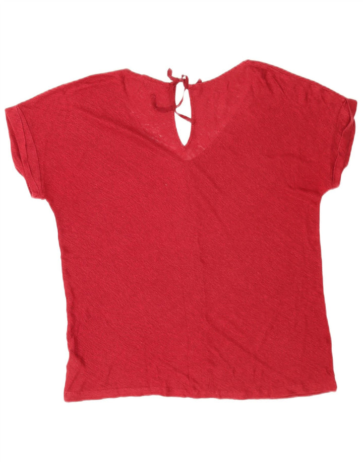 Massimo Dutti Γυναικεία Μπλούζα Top UK 16 Large Red