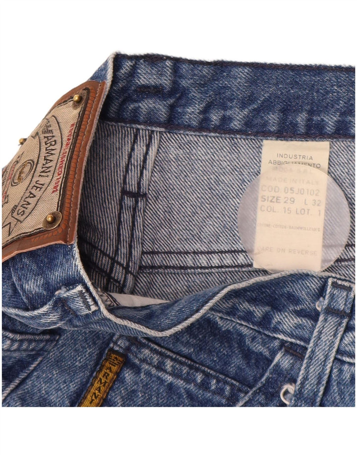 ARMANI Γυναικείο Ψηλόμεσο Τζιν Σορτς W29 Μεσαίο Μπλε Βαμβακερό