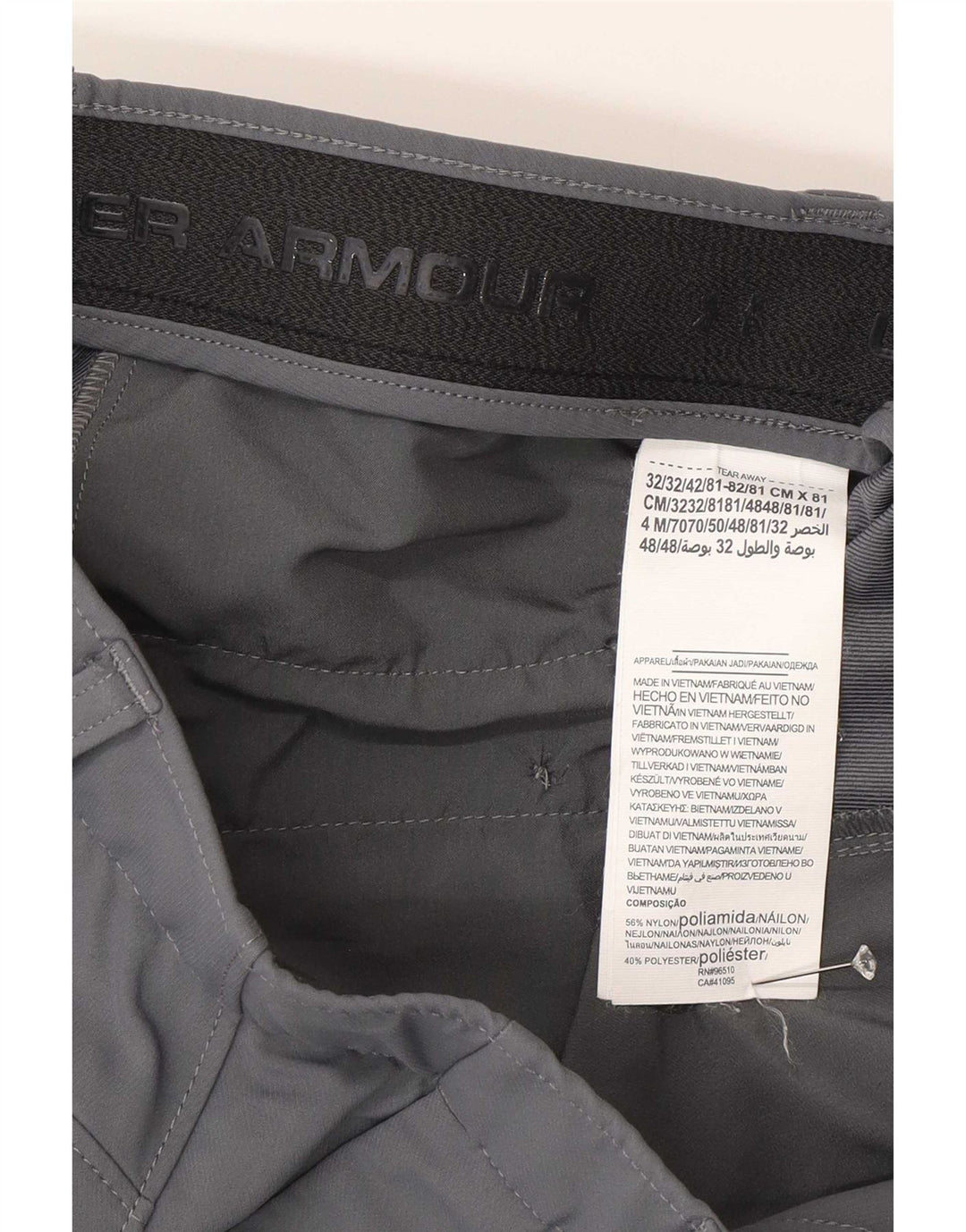 Under Armour Ανδρικό ίσιο παντελόνι Chino W32 L32 Grey Polyamide