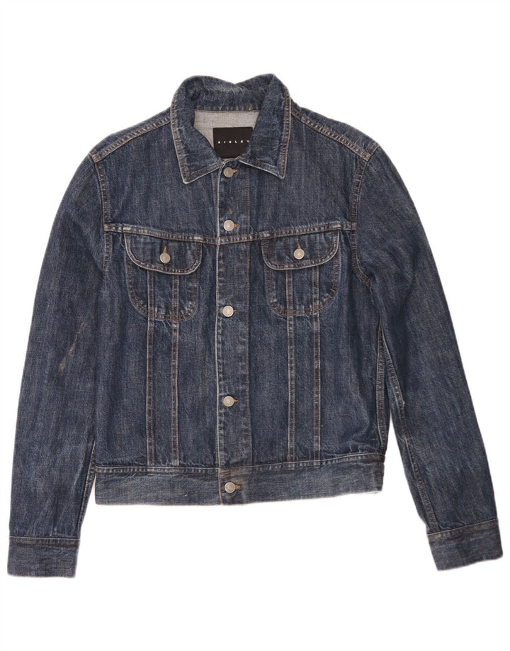 Ανδρικό τζιν μπουφάν Sisley UK 36 Small Navy Blue