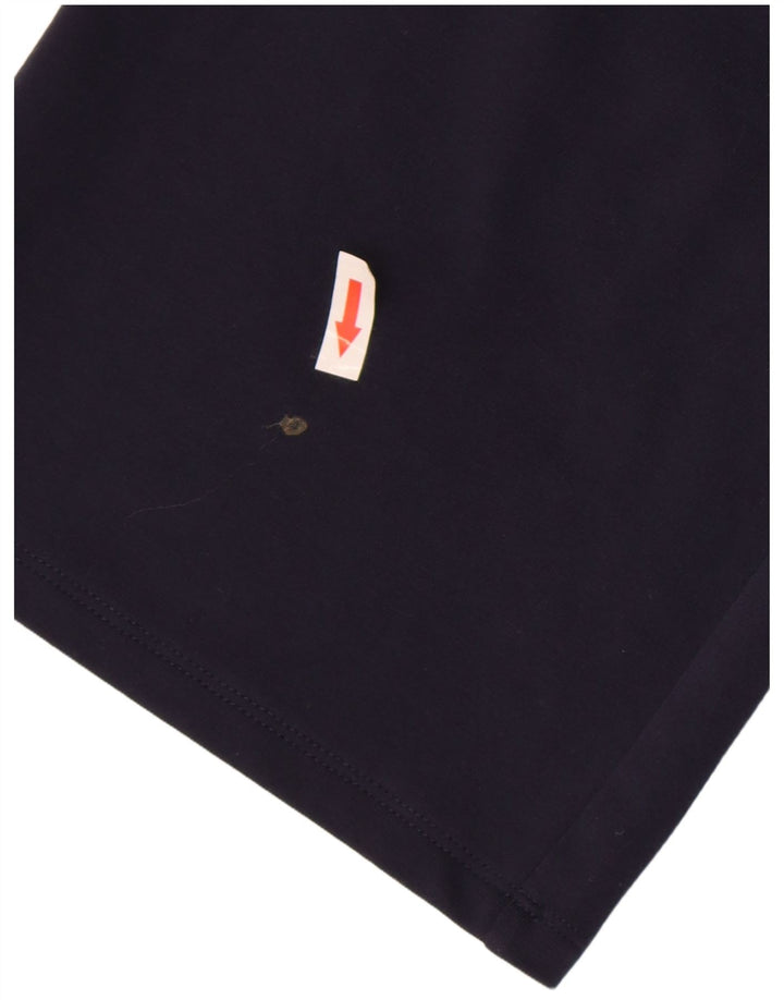 Marks & Spencer Γυναικεία φόρμα παντελόνια UK 12 Medium Navy Blue Cotton
