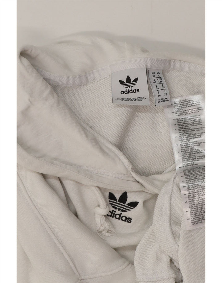Γυναικεία κουκούλα με κουκούλα ADIDAS Oversized UK 10 Βαμβακερά μικρά