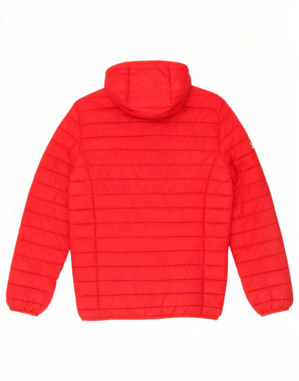 Μπουφάν Champion Boys Hooded Gadded Jacket 13-14 Years XL Red