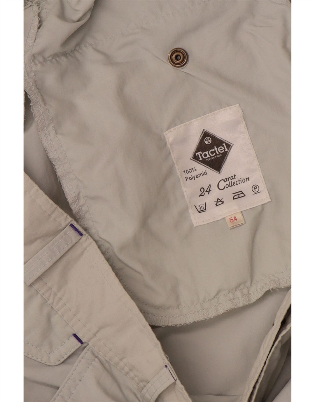 Ανδρικό παντελόνι Chino με καρφίτσες Tactel W36 L30 Grey Polyamide