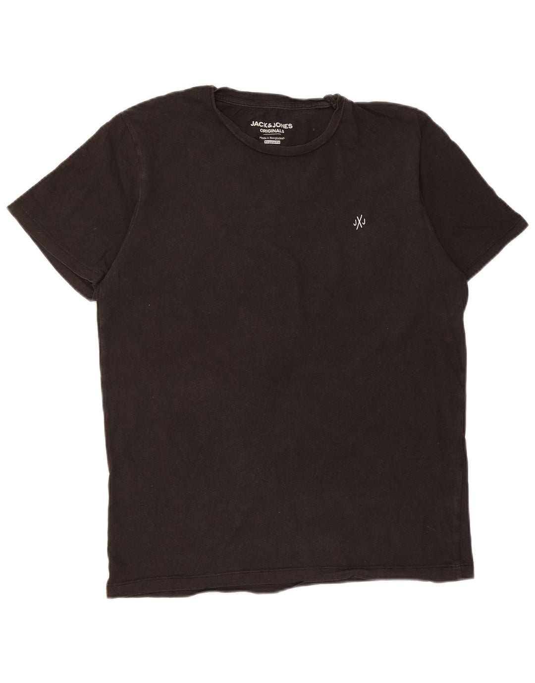 Jack & Jones Ανδρικό μπλουζάκι με κανονική εφαρμογή, μικρό μαύρο βαμβακερό