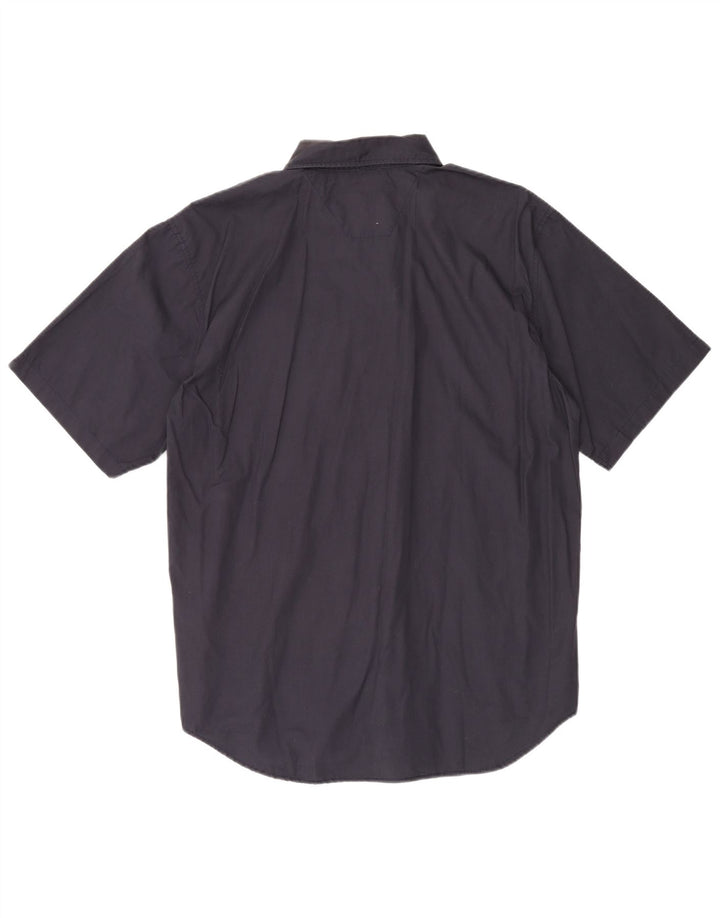 Ανδρικό κοντομάνικο πουκάμισο Wrangler 2XL Navy Blue βαμβακερό