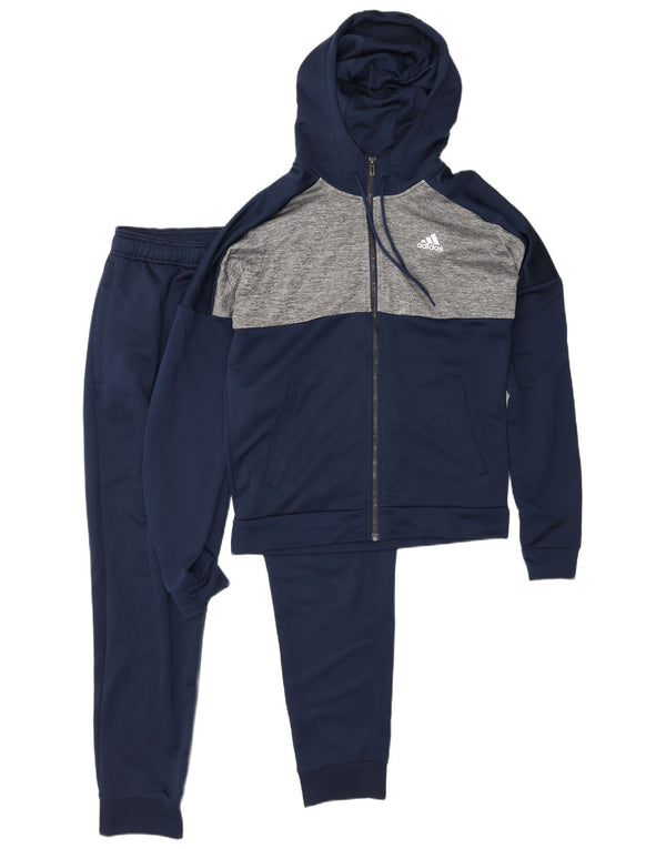 Ανδρική φόρμα Adidas με κουκούλα UK 38/40 Medium Navy Blue Colourblock