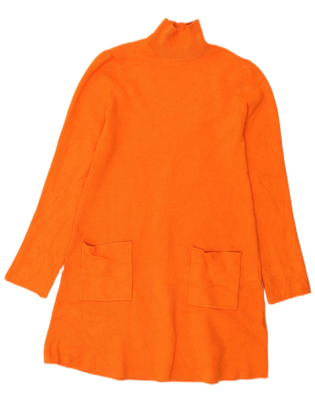 Zara Γυναικείο Jumper Φόρεμα UK 8 Small Orange