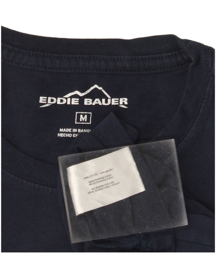 Ανδρικό T-Shirt EDDIE BAUER Τοπ μεσαίου μπλε βαμβακερό