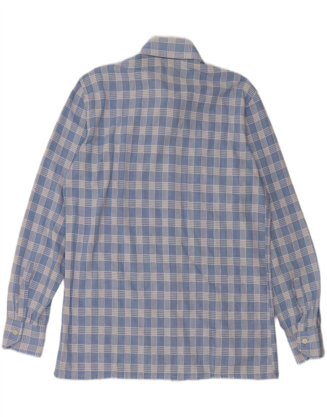Ανδρικό πουκάμισο CONFEZIONI DI LUSSO μέγεθος 41 16 Large Blue Check