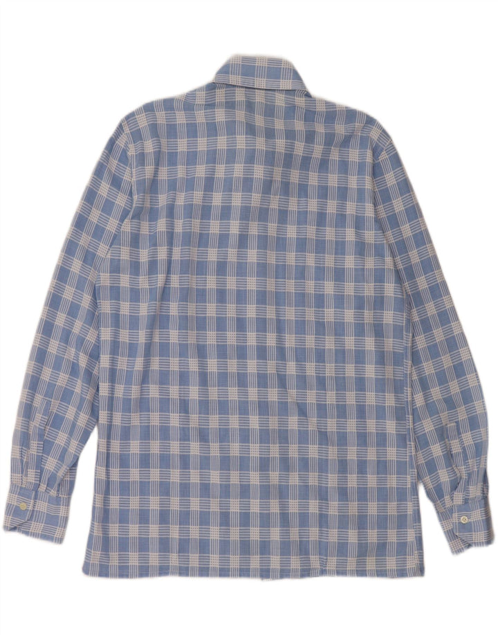 Ανδρικό πουκάμισο CONFEZIONI DI LUSSO μέγεθος 41 16 Large Blue Check