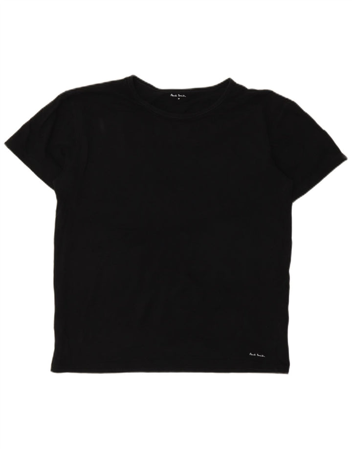 Paul Smith Γυναικείο T-Shirt Top UK 14 Medium Black Cotton