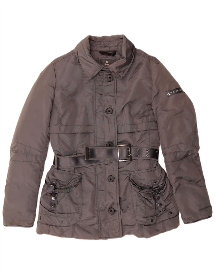 PEUTEREY Γυναικείο τζάκετ με επένδυση IT 46 Large Grey Polyamide Classic
