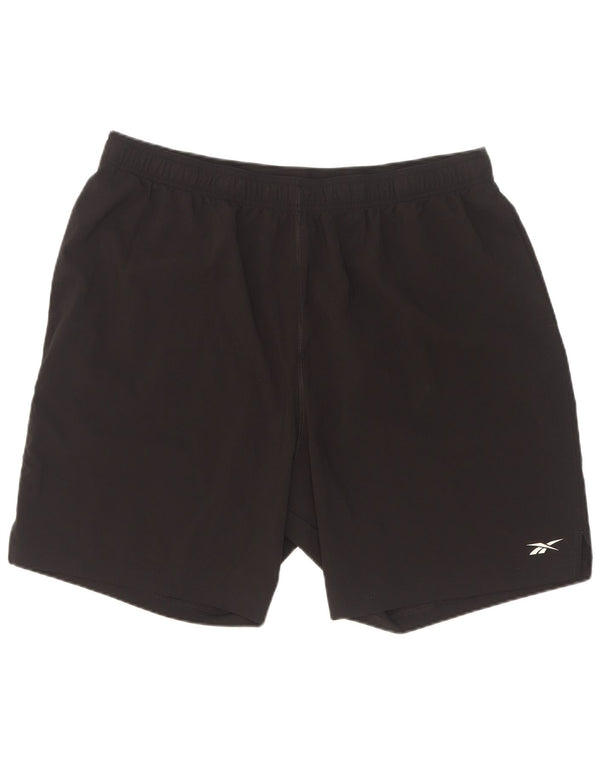 Ανδρικό αθλητικό σορτς Reebok 2XL μαύρο πολυεστέρα
