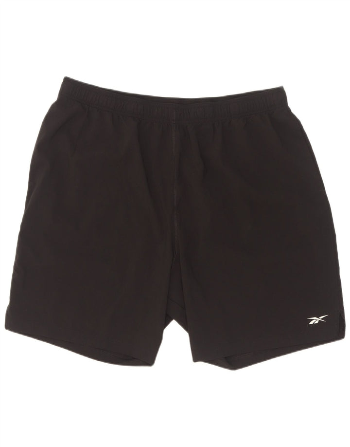 Ανδρικό αθλητικό σορτς Reebok 2XL μαύρο πολυεστέρα