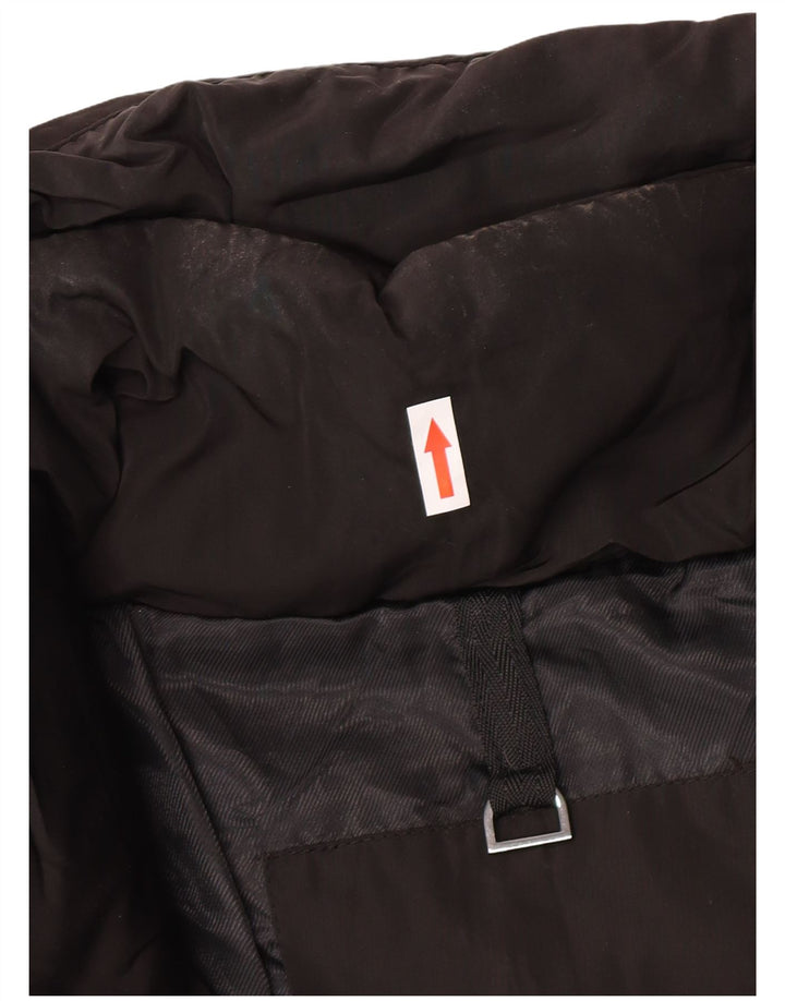 Zara Γυναικείο παλτό UK 14 Medium Black Polyester