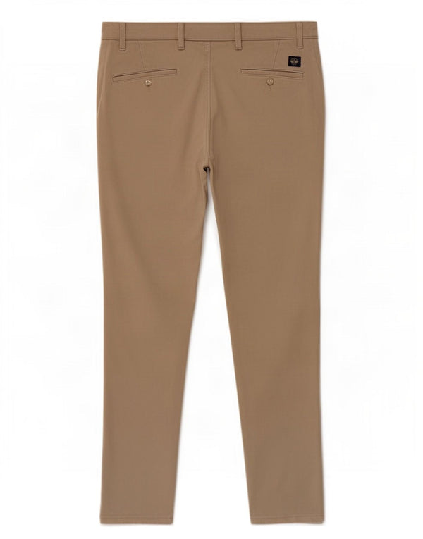 Dockers Mens Alpha Slim Chino Trousers W34 L32 Khaki Cotton