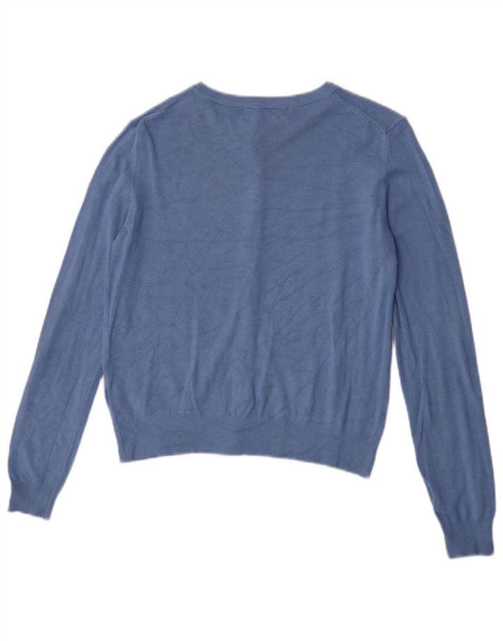 Marks & Spencer Γυναικεία ζακέτα Crop UK 10 Small Blue Viscose