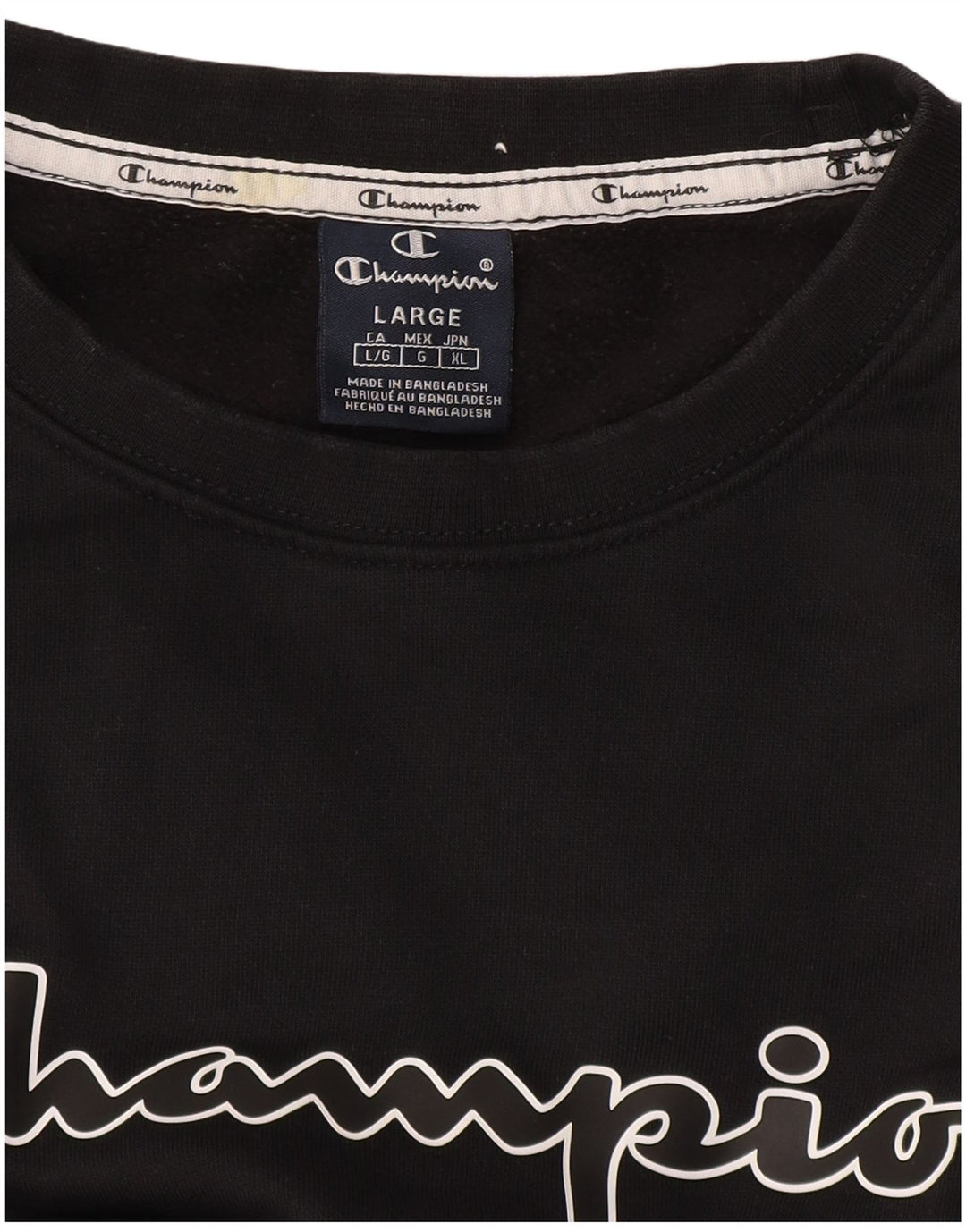 Ανδρική γραφική φούτερ Champion Jumper Large Μαύρο