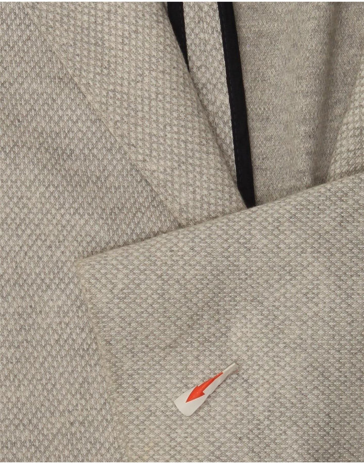 Massimo Dutti Ανδρικό σακάκι μπλέιζερ με 2 κουμπιά EU 56 XL Grey Argyle/Diamond