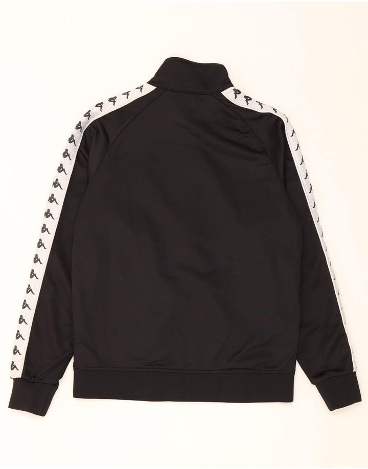 Ανδρική φόρμα φόρμας Kappa Top Jacket μεσαίου μαύρου χρώματος πολυεστέρας